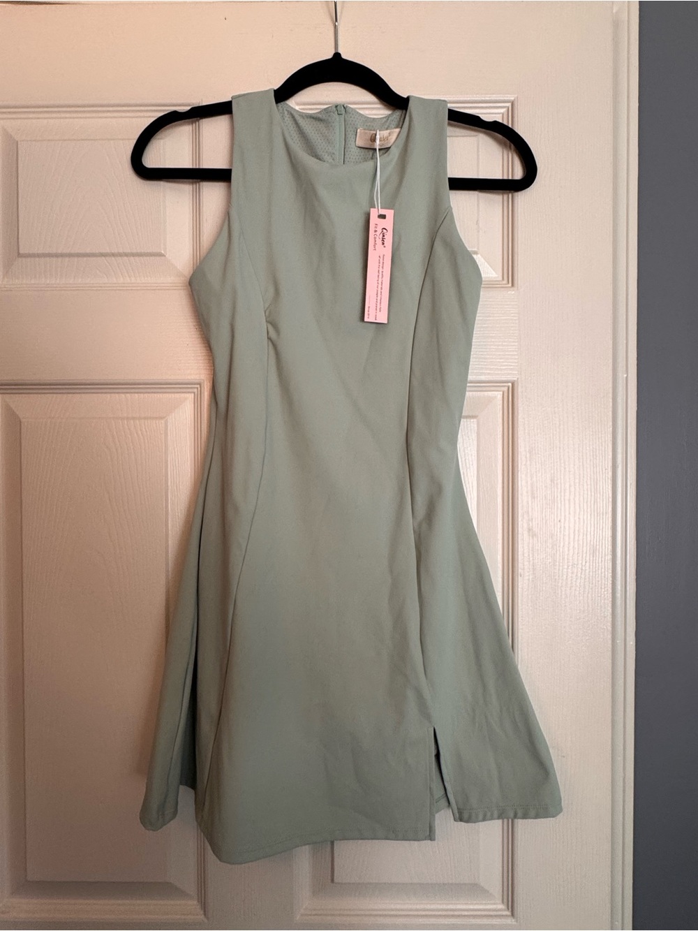 Athletic Mint Green Fit-and-Flare Tennis Dress